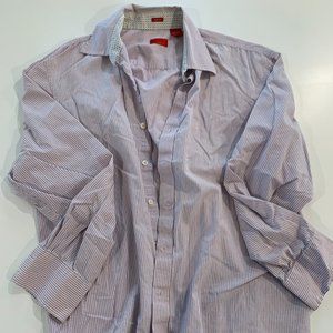 IZOD striped slim fit dress shirt